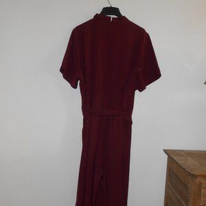 Lane Bryant One Piece Jumpsuit, Wine, 28p